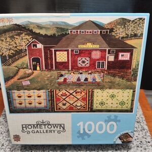 1000-Piece Puzzle - Red Barn Scene